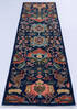 Chobi Blue Runner Hand Knotted 26 X 96 Area Rug 700-140443 Thumb 1