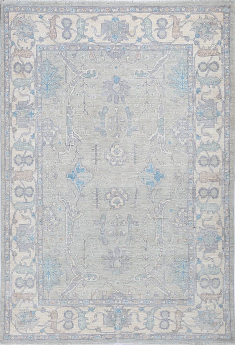 Chobi Beige Hand Knotted 50 X 73 Area Rug 700-140445 Image 0