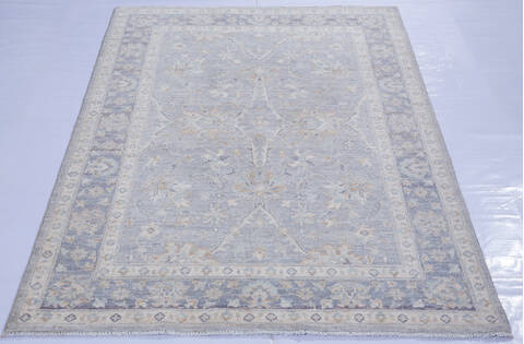 Chobi Grey Hand Knotted 40 X 60 Area Rug 700-140447 Image 1