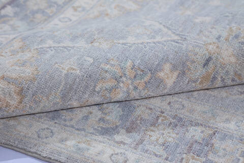 Chobi Grey Hand Knotted 40 X 60 Area Rug 700-140447 Image 5