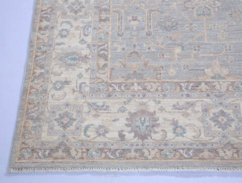 Chobi Grey Hand Knotted 60 X 91 Area Rug 700-140448 Image 4