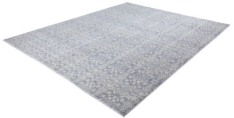 Chobi Blue Hand Knotted 83 X 100 Area Rug 700-140450 Image 2