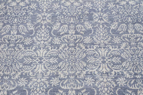 Chobi Blue Hand Knotted 83 X 100 Area Rug 700-140450 Image 3