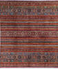 Chobi Multicolor Hand Knotted 84 X 97  Area Rug 700-140452 Thumb 0