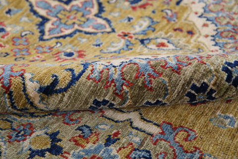 Chobi Green Hand Knotted 81 X 910 Area Rug 700-140454 Image 5