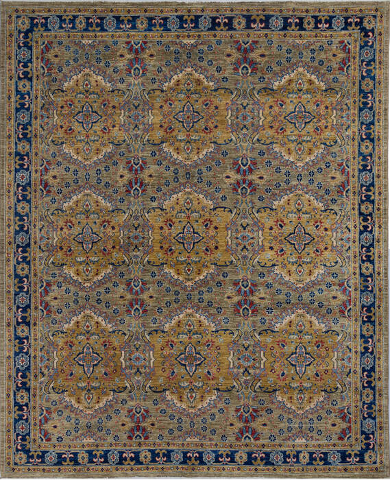 Chobi Green Hand Knotted 81 X 910 Area Rug 700-140454 Image 0