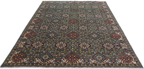 Chobi Green Hand Knotted 79 X 102 Area Rug 700-140455 Image 1