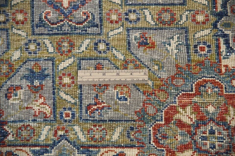 Chobi Green Hand Knotted 79 X 102 Area Rug 700-140455 Image 6