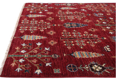 Chobi Red Hand Knotted 40 X 60 Area Rug 700-140457 Image 2