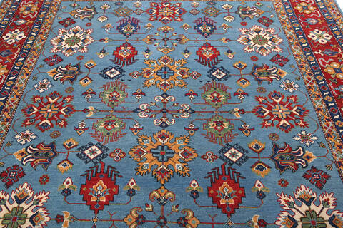 Kazak Blue Hand Knotted 711 X 97 Area Rug 700-140460 Image 3