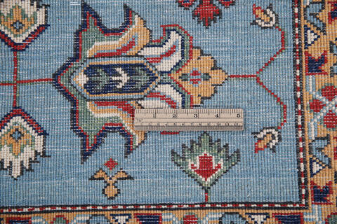 Kazak Blue Hand Knotted 711 X 97 Area Rug 700-140460 Image 7