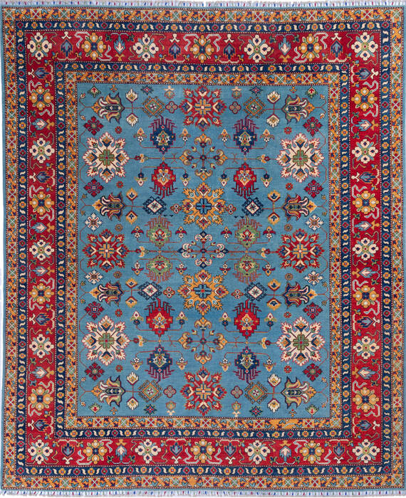 Kazak Blue Hand Knotted 711 X 97 Area Rug 700-140460 Image 0