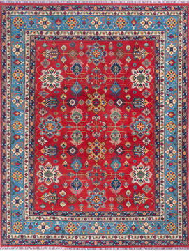 Kazak Red Hand Knotted 7'9" X 10'1"  Area Rug 700-140461