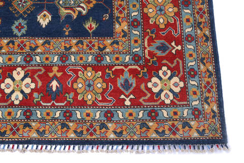 Kazak Blue Hand Knotted 711 X 1011 Area Rug 700-140462 Image 3