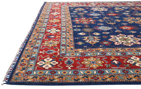 Kazak Blue Hand Knotted 711 X 1011 Area Rug 700-140462 Image 5