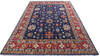 Kazak Blue Hand Knotted 711 X 1011  Area Rug 700-140462 Thumb 1