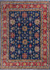 Kazak Blue Hand Knotted 711 X 1011  Area Rug 700-140462 Thumb 0