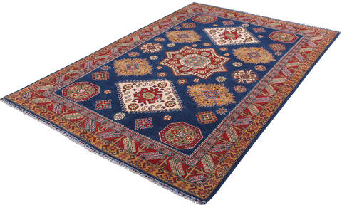 Kazak Blue Hand Knotted 66 X 911 Area Rug 700-140464 Image 2
