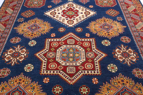 Kazak Blue Hand Knotted 66 X 911 Area Rug 700-140464 Image 4