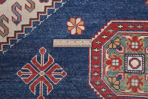 Kazak Blue Hand Knotted 66 X 911 Area Rug 700-140464 Image 8