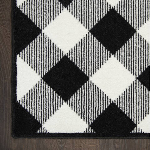 Nourison Accent Decor-Xmas Black 20 X 30 Area Rug 805-140465 Image 1