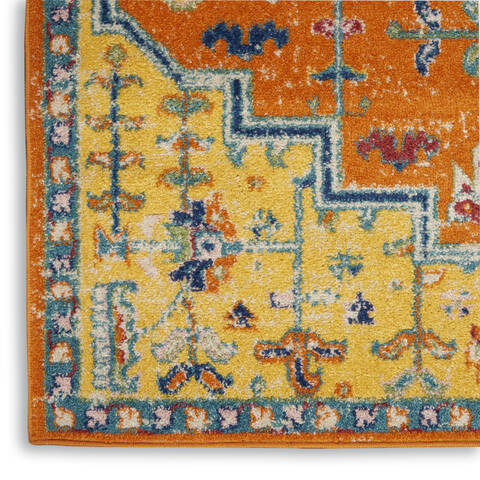 Nourison Allur Orange 53 X 73 Area Rug 805-140470 Image 1