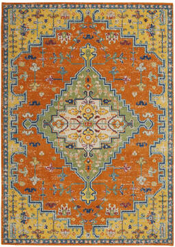 Nourison Allur Orange 5'3" X 7'3" Area Rug  805-140470