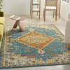 Nourison Allur Blue 40 X 60 Area Rug  805-140471 Thumb 3