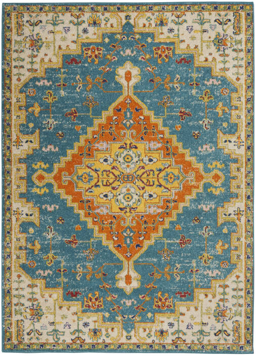 Nourison Allur Blue 53 X 73 Area Rug 805-140472 Image 0
