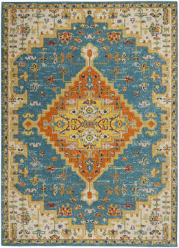 Nourison Allur Blue 5'3" X 7'3" Area Rug  805-140472