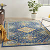 Nourison Allur Blue 40 X 60 Area Rug  805-140473 Thumb 3