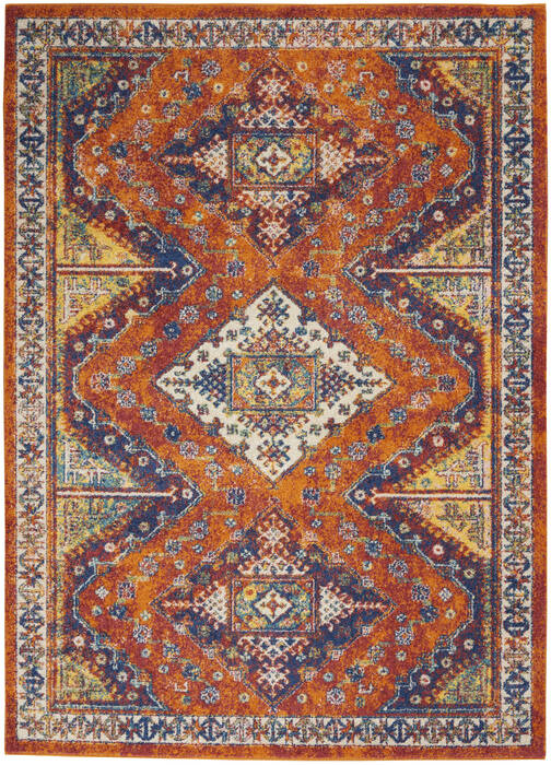 Nourison Allur Orange 40 X 60 Area Rug 805-140475 Image 0