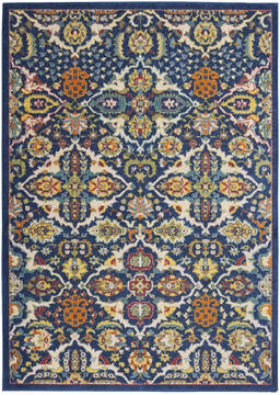 Nourison Allur Blue 4'0" X 6'0" Area Rug  805-140479