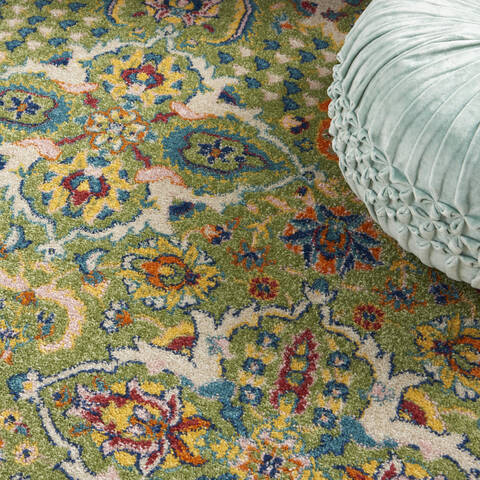 Nourison Allur Green 53 X 73 Area Rug 805-140484 Image 4