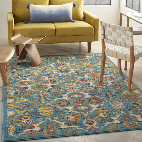 Nourison Allur Blue 53 X 73 Area Rug 805-140486 Image 3