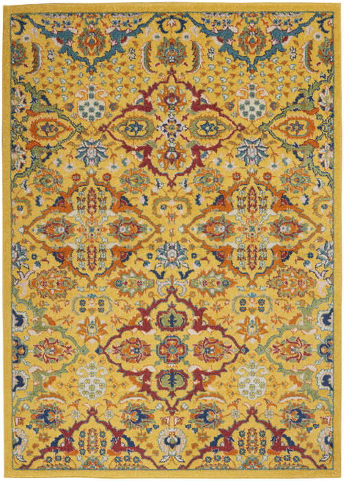 Nourison Allur Yellow 53 X 73 Area Rug 805-140488 Image 0