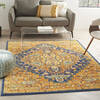 Nourison Allur Orange 40 X 60 Area Rug  805-140489 Thumb 3