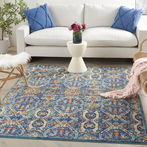 Nourison Allur Blue 53 X 73 Area Rug 805-140494 Image 3