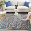 Nourison Allur Blue 53 X 73 Area Rug  805-140494 Thumb 3