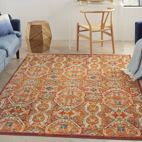 Nourison Allur Red 53 X 73 Area Rug 805-140496 Image 3