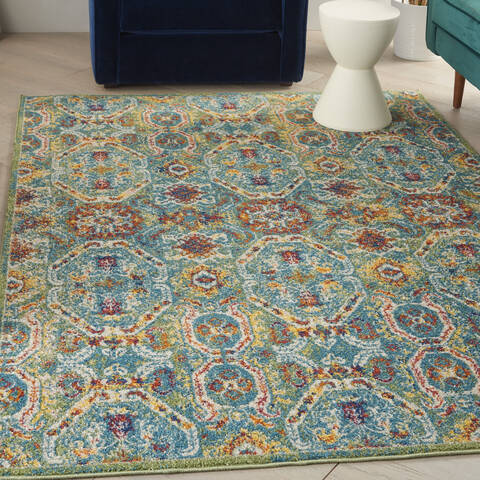 Nourison Allur Blue 53 X 73 Area Rug 805-140498 Image 3