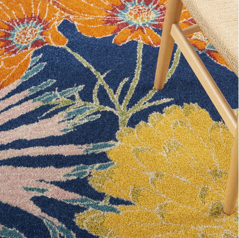 Nourison Allur Blue 53 X 73 Area Rug 805-140502 Image 4