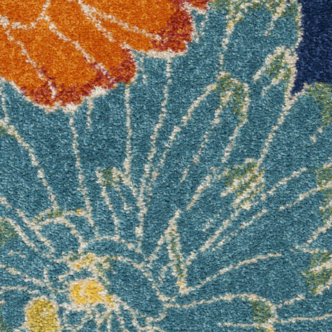Nourison Allur Blue 53 X 73 Area Rug 805-140502 Image 5
