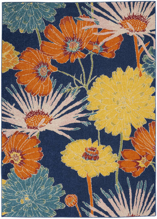 Nourison Allur Blue 53 X 73 Area Rug 805-140502 Image 0