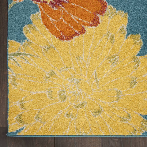 Nourison Allur Blue 40 X 60 Area Rug 805-140505 Image 1