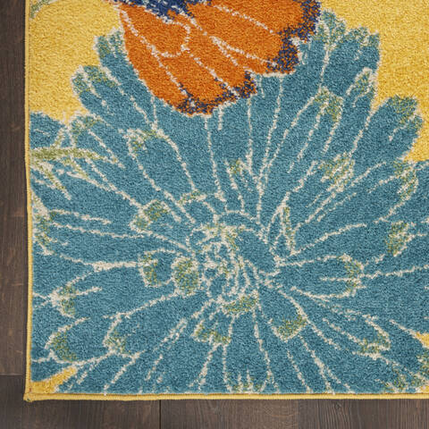 Nourison Allur Yellow 40 X 60 Area Rug 805-140507 Image 1