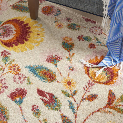 Nourison Allur Beige 40 X 60 Area Rug 805-140511 Image 4