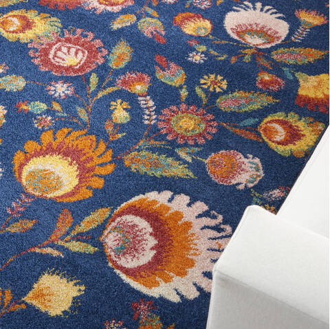 Nourison Allur Blue 40 X 60 Area Rug 805-140513 Image 4
