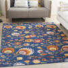 Nourison Allur Blue 40 X 60 Area Rug  805-140513 Thumb 3