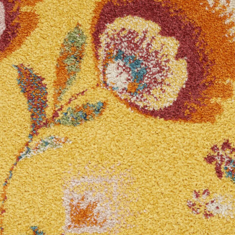 Nourison Allur Yellow 53 X 73 Area Rug 805-140516 Image 5